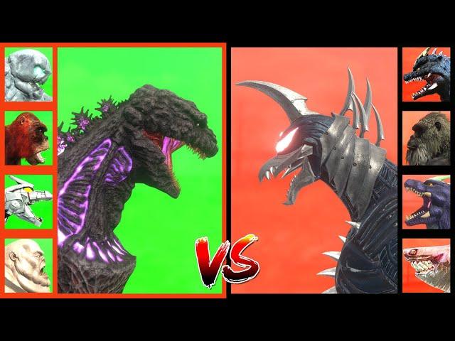 KAIJU TOURNAMENT: Shin Godzilla New VS Gigan New VS Shimo VS Legendary Godzilla VS Kong 2024 in ARBS