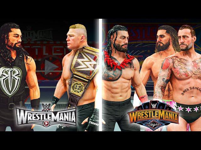 I Played EVERY Roman Reigns WrestleMania Match!