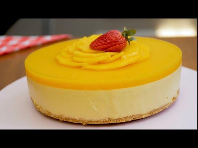 Mango cheesecake Very easy and without oven