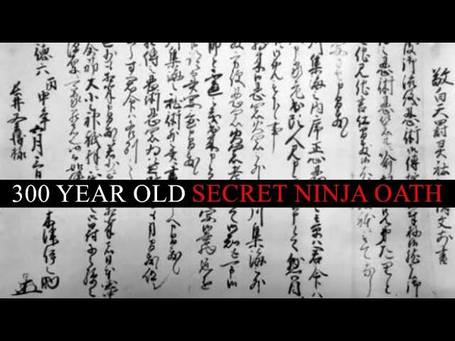 300 Year Old Secret Ninja Oath! | Historical Ninjutsu Martial Arts (Ninpo)