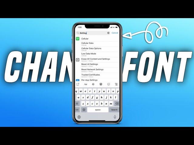 How to change system font in iphone | How to change font in iphone | Change system font in iPhone