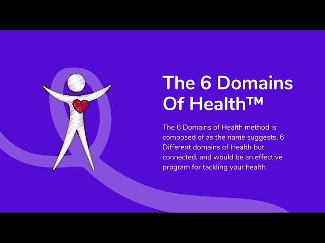 The 6 Domains of Health - An Holistic approach and Framework for your health and wellbeing