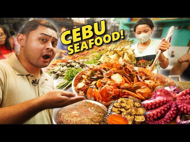 Extreme CEBU Filipino Seafood Tour! GIANT OCTOPUS, CRABS, LINARANG, DALUPAPA & Tuna EGGS