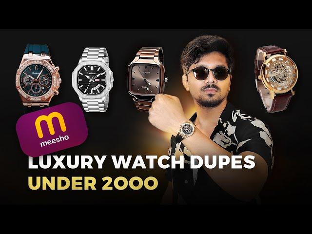 5 Luxury Watch Dupes On Meesho Under ₹350 | Budget-Friendly Watches For Men | Honest Watch Review