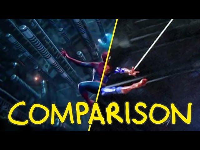 The Amazing Spider-Man 2 Trailer - Homemade Side by Side Comparison