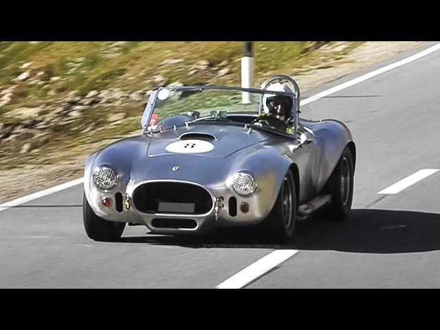 Shelby Cobra 427 S/C Roaring on a Swiss Hillclimb Pass!