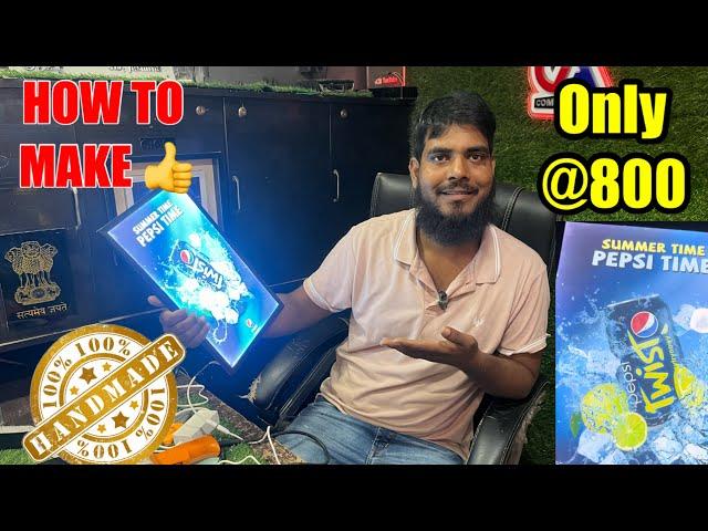 How to make led photo frame ️ 100% handmade | #maazranchi #completeart #ledlight @Completeart