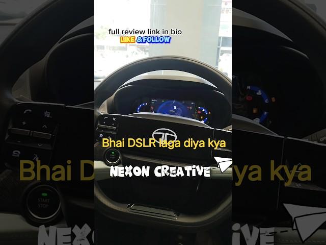 DSLR in Nexon Creative #trending #automobile #viral#shorts #tata #nexon