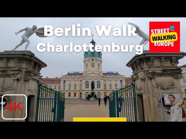 Berlin Walk 4K Walking Around Charlottenburg Palace in Winter West Berlin Germany