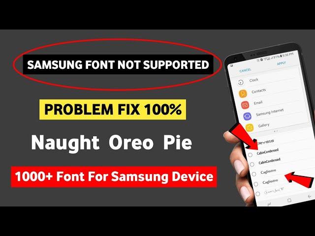 1000+ Font For Samsung | Samsung Font Not Supported Problem Solved | It perwez