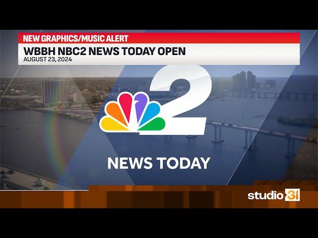 WBBH NBC2 News Today Open, 8/23/2024 (New Graphics/Music)