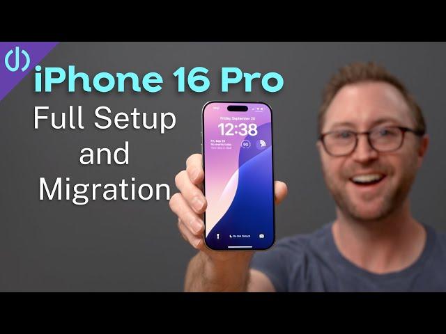 How to Setup a NEW iPhone 16 or 16 Pro AND Transfer Your Data!