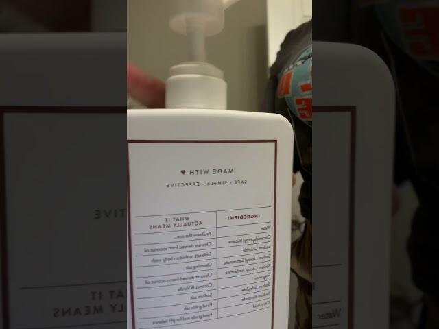 How to open soap pump 101 . #Native #soap #bodywash #opentop #howto