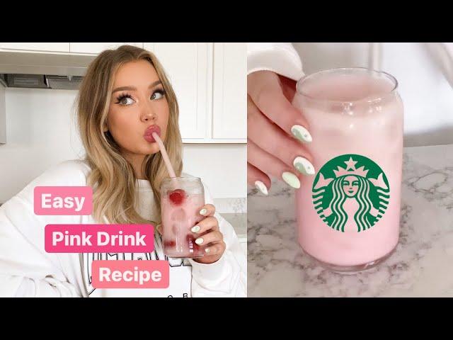 Copycat Starbucks Pink Drink Recipe #shorts