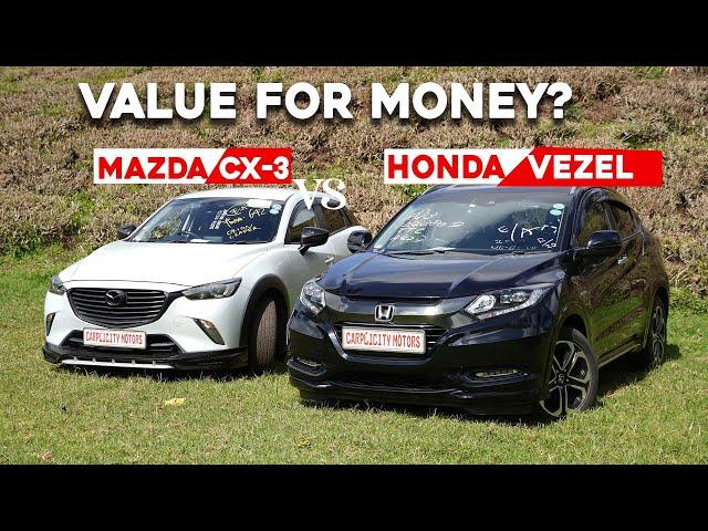 2017 Honda Vezel Vs 2017 Mazda CX-3. Go Hybrid or Go Diesel.