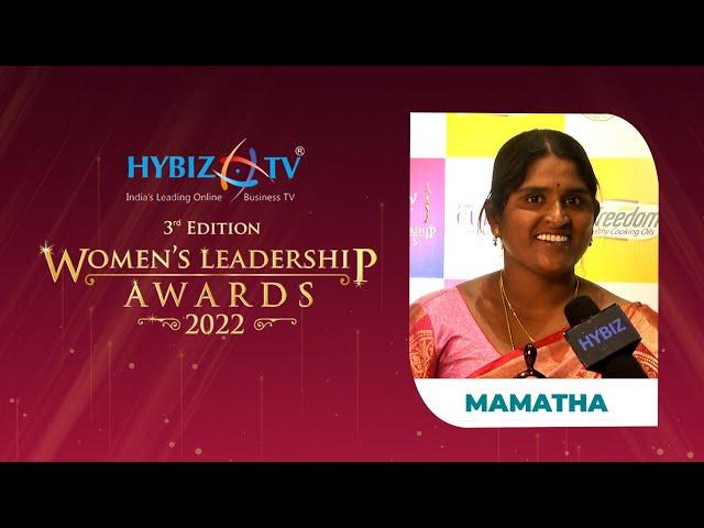 Mamatha | Stree Nidhi Award  | Women's Leadership Awards 2022 || Hybiz tv