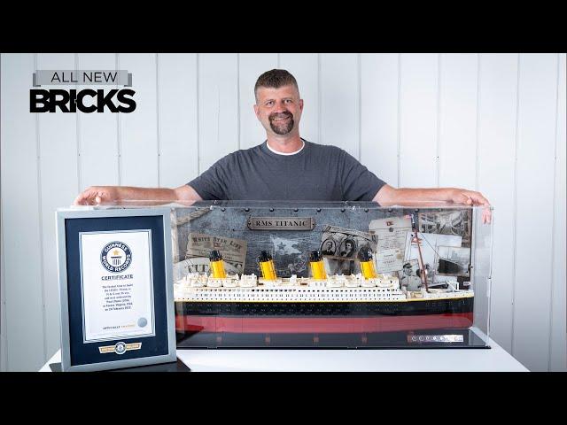 Lego Icons 10294 Titanic Guinness World Record with Wicked Brick Display Case