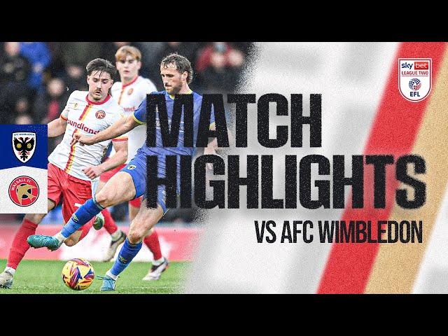 AFC Wimbledon v Walsall Highlights