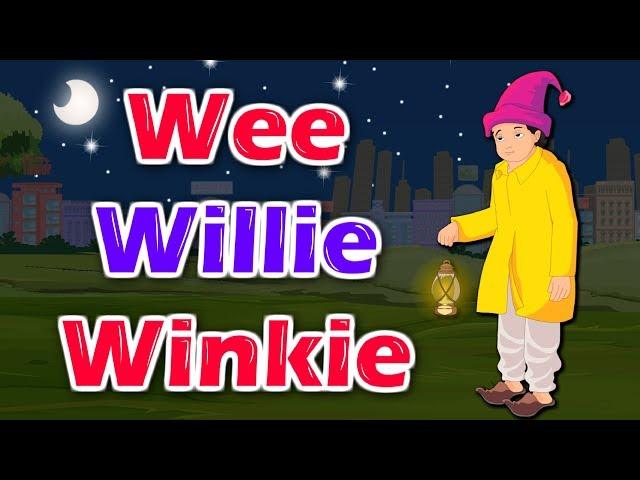 Wee willie winkle | English Nursery Rhyme with Lyrics | English Song | Kidda Junction