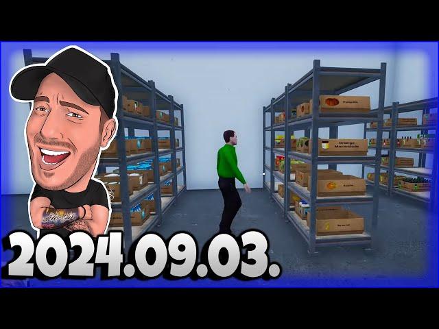 KI RENDELT ENNYI MOSÓSZERT? | Grocery Store Simulator (2024-09-03)