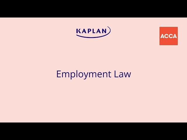 The basics of Employment Law