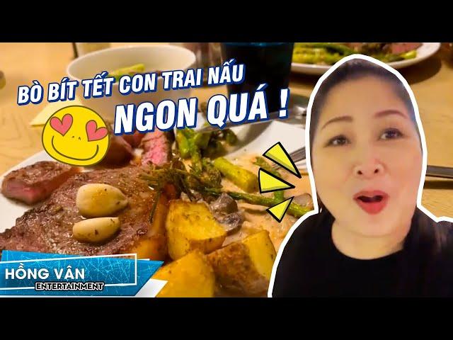 Con trai của Hồng Vân trổ tài vào bếp nấu món BÒ BÍT TẾT !