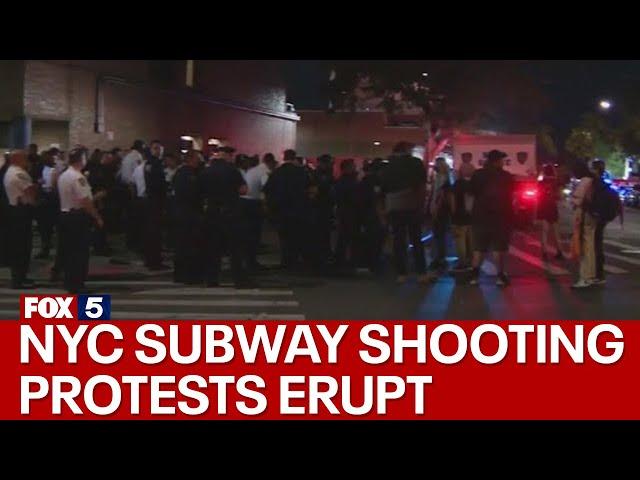 NYC subway shooting protests erupt, demonstrators demand justice