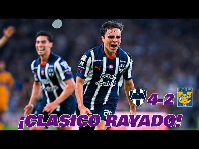 RAYADOS GOLEA A TIGRES EN EL CLASICO REGIO 139 LIGA MX JORNADA 12 APERTURA 2024  EN ZONA FUT