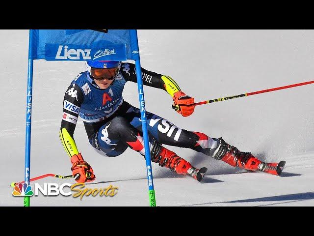 Mikaela Shiffrin holds on for World Cup giant slalom win in Lienz, Austria | NBC Sports