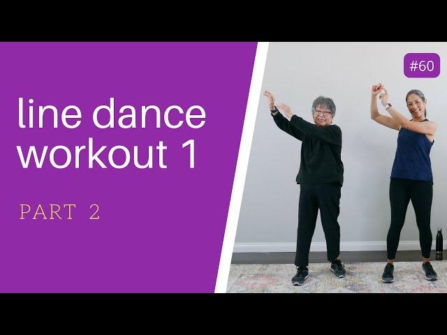 Easy Line Dance Workout 1: Part 2 | Seniors, beginners