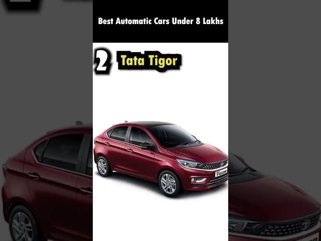 Top 5 Best Automatic Cars Under 8 Lakhs in India 2023