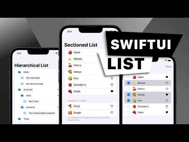 SwiftUI Tutorial: How to create List View, Custom Cells, and use List Styles