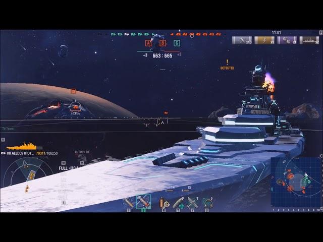 World of Space Warships the AllDestroyer Battleship