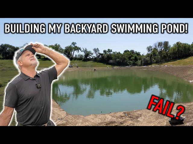 Building My Backyard Pond Build Has Been a DISASTER! (Pond Recap So Far…)