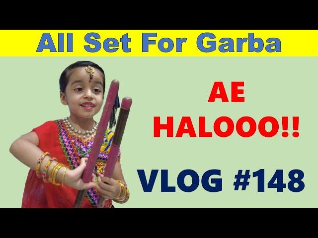 ANVESHA IS ALL READY FOR GARBA | Patel Chowk Devi | Fancy Dress Competition