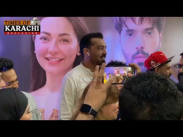 Mustafa aka Fahad Mustafa spotted at grand finale of 'Kabhi Main Kabhi Tum' in Karachi cinema