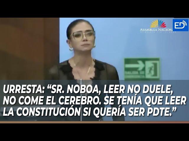 SR. NOBOA, LEER NO DUELE,NO COME EL CEREBRO.SE TENÍA Q LEER LA CONSTITUCIÓN SI QUERÍA SER PRESIDENTE