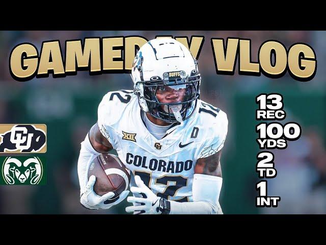 CSU QB CALLED TRAVIS HUNTER TOO SMALL AND THEN HE DID THIS!! (Colorado vs. Colo. St. Gameday Vlog)