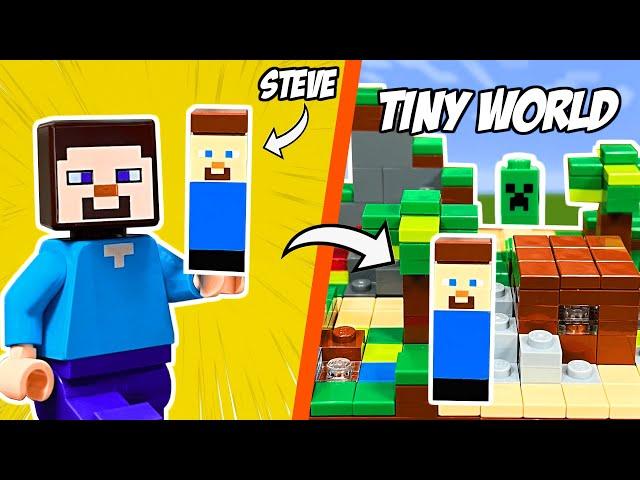 Building the SMALLEST LEGO Minecraft World...