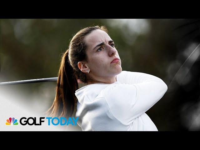 Caitlin Clark Highlights: Fever star gives crowd a show on the course | Golf Today | Golf Channel