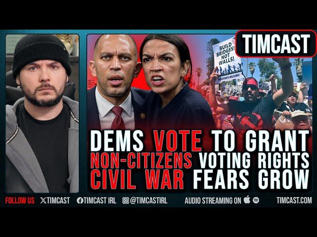 Democrats VOTE To Grant NON-CITIZENS Voting Rights, CIVIL WAR Fears Grow ft. Rudyard Lynch