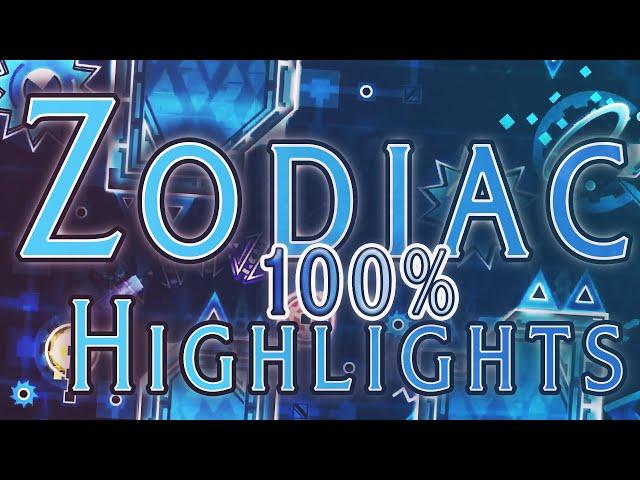 ZODIAC 100% HIGHLIGHTS | Geometry Dash | DiamondSplash