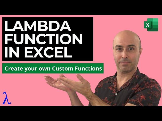 LAMBDA Function in Excel (CUSTOM Excel Formulas )