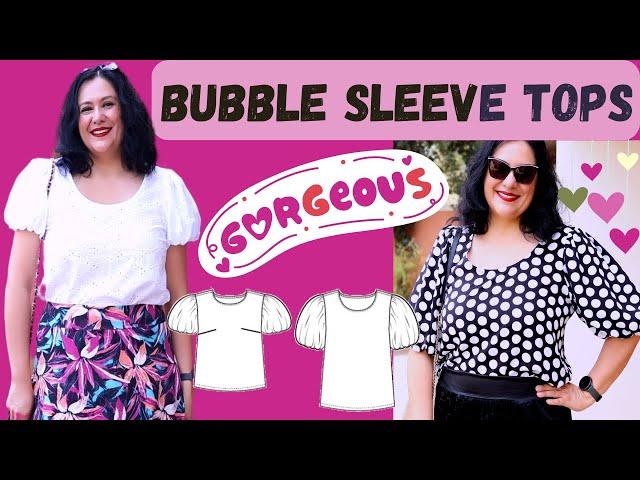 The SWEETEST SLEEVES! Relaxed sewing. Sweet Talker bubble sleeve top (Pattern Emporium).