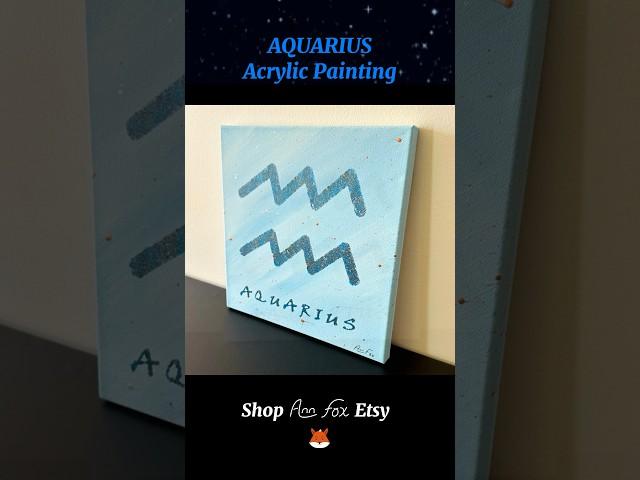 AQUARIUS acrylic painting by Ann Fox LLC