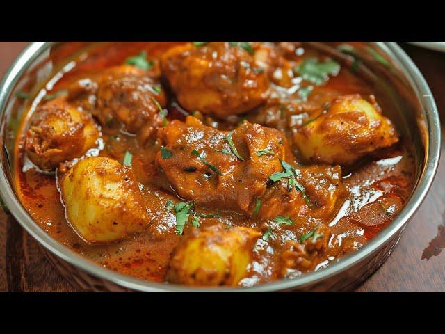 Aloo Chicken Curry Recipe • How To Make Chicken Aloo Curry • Easy Chicken Curry with Potatoes Recipe