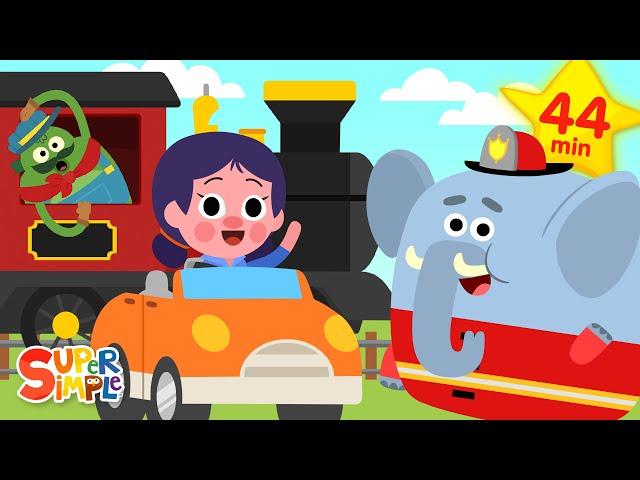 Kids Songs That Go  | The BIG Car Collection! | Super Simple Songs