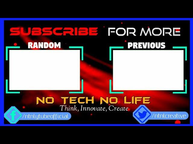 Free Professional Outro Template-For YouTube Endscreen-NTNL#2-2017