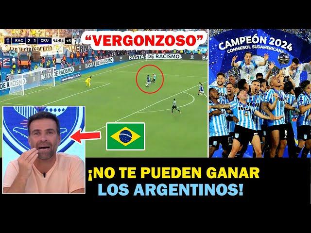 ¡DEVASTADOS! PERIODISTAS BRASILEÑOS EXPLOTARON TRAS EL TITULO DE RACING HOY VS CRUZEIRO!