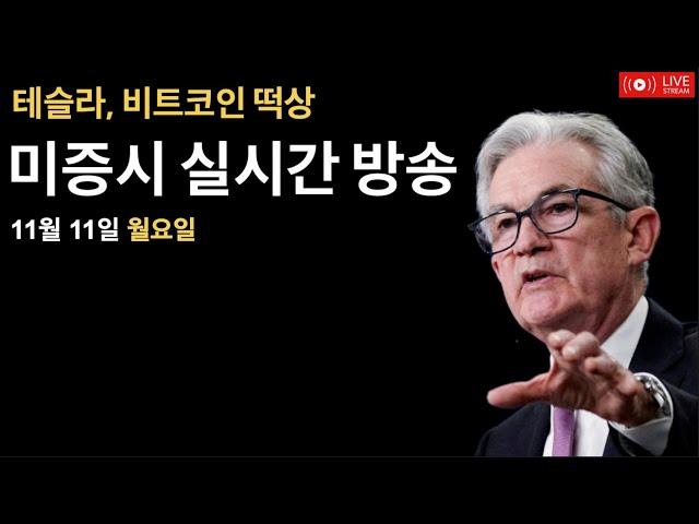 (2024년 11월 11일) 테슬라 10% 상승/비트코인 $85,000/SP500 $6,000 달성/엔비디아, 다우존스 편입/미국증시, 비트코인 뉴스룸